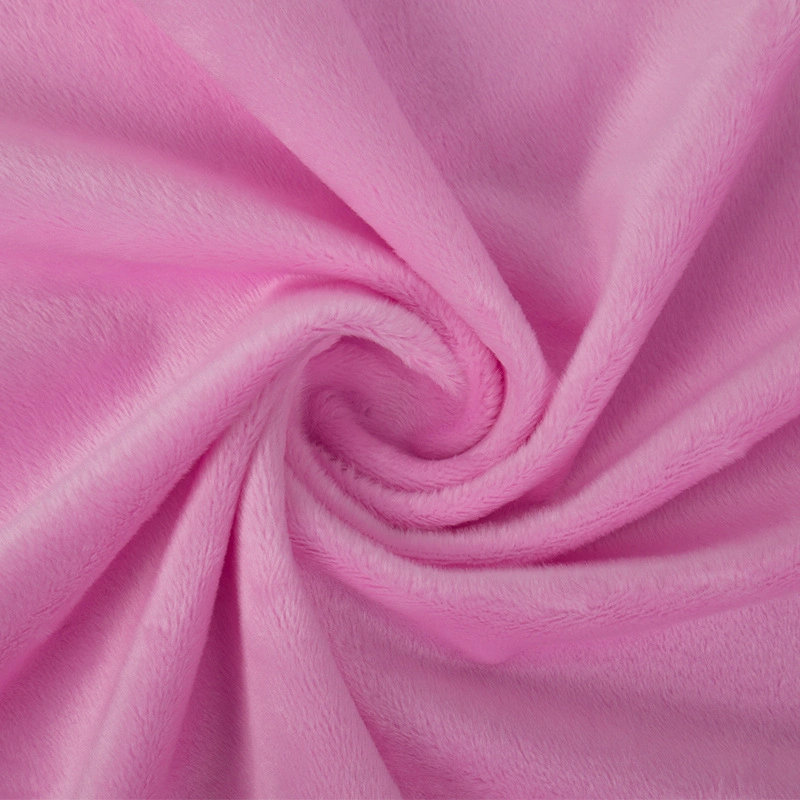 Outlet 100 Polyester Crystal Super Soft Velvet Fabric for Pajamas/Crystal Velour Fabric for Plush Toys/Pillow/Blankets/Sofa