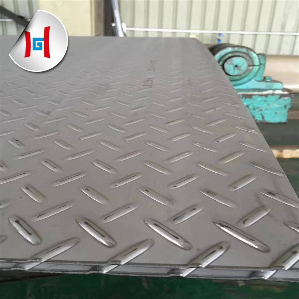 Hot Rolled AISI 201 Checkered Plate Antique Metal Sheet Stainless Steel Diamond Plate