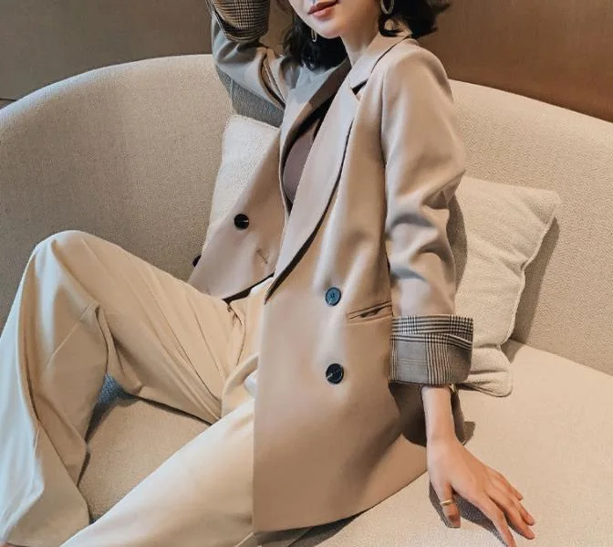 Source Manufacturer Various Colors Are Available 2021 Women&prime; S Suit/Low Price Wholesale Comfortable and Breathable 2021 Business Wear