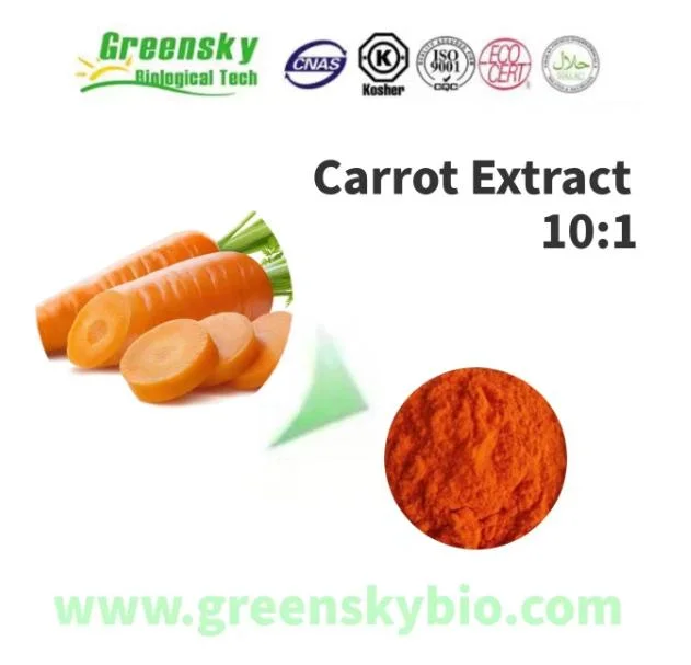 High Quality Naturl Pure Carrot Extract 10: 1 Daucus Carota Linn. Red-Brown Powder Root Extract Plant Extract Herbalt Extract Food Additive