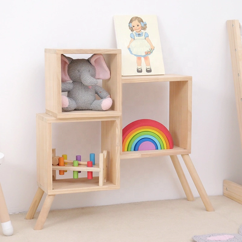 Kindergarten Classroom Living Room Furniture Irregular Wooden Cabinets Toys Storage Shelves