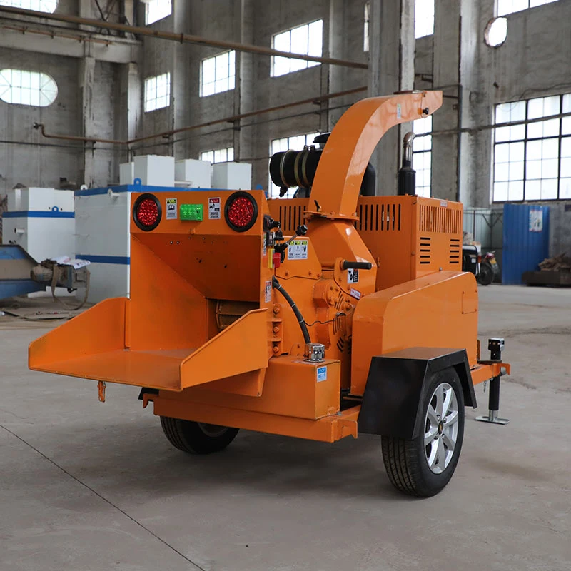 Hc 6140 Gasoline Engine Drive Fully Automatic Wood Chipper Shredder Crusher Equipment