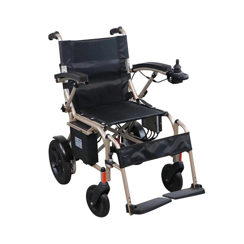 High quality/High cost performance  Lightweight Aluminum Alloy Foldable Electric Wheelchair for Disabled People