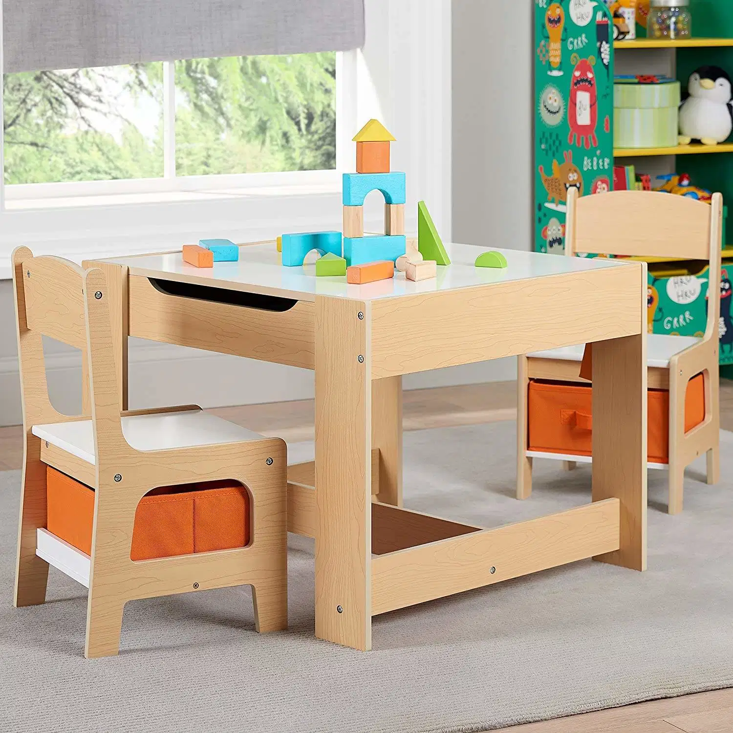 Kids Table and Chairs Wooden Play Sets