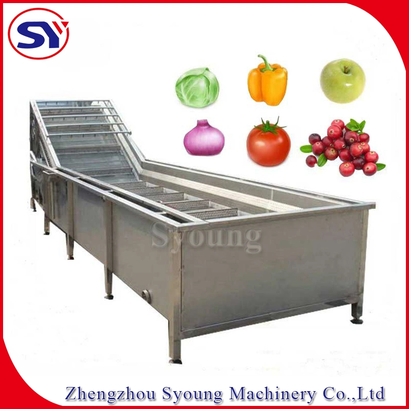 High Efficiency Vegetable and Fruit Tomato Bubble Washing Cleaning Machine