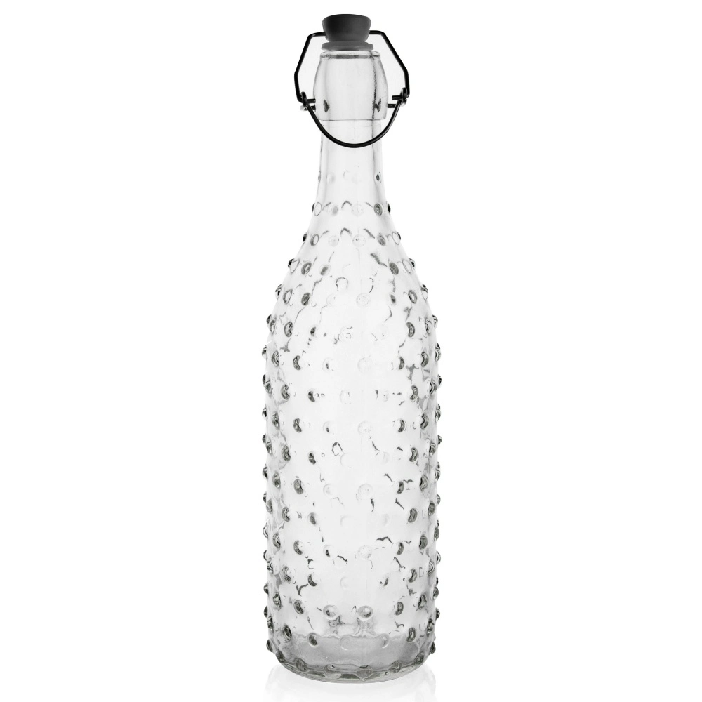 500ml 750ml Empty Clear Swing Top Buckle Sealed Lid Glass Bottle Home