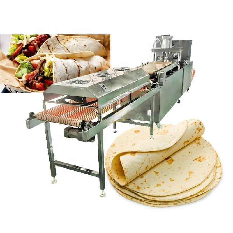 Tacos Shell Making Machine Chapati Paratha Roti Lavash Flat Bread Tortilla Machine