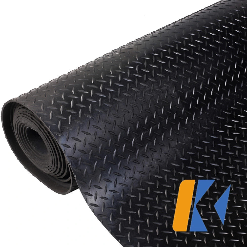 SBR NBR Coin Rubber Flooring/Anti-Slip Mat Round Stud Sheet in Roll