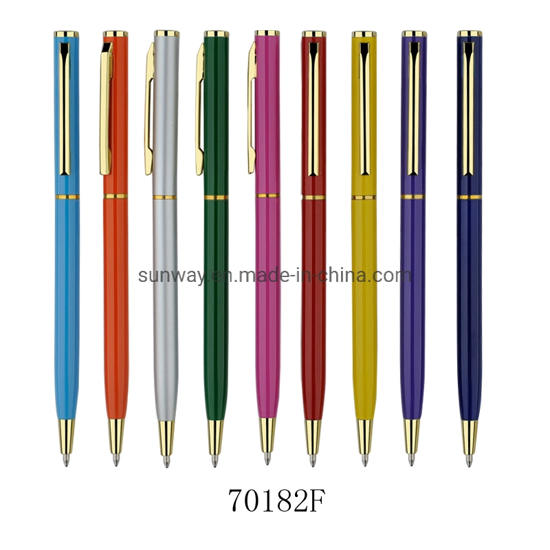 Wholesale Stationery Smooth Writing Ball Point Pens Twist Metal Pen