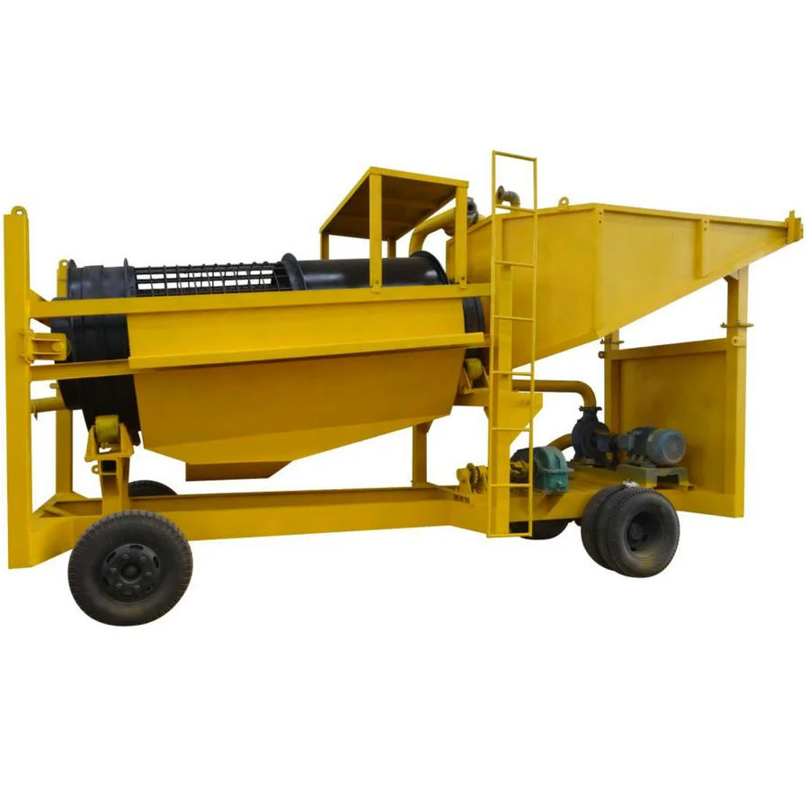 Clay Alluvial Gold Diamond Mining Washing Machine Double Layers Vibrating Rotary Scrubber Vibrate Trommel Screen