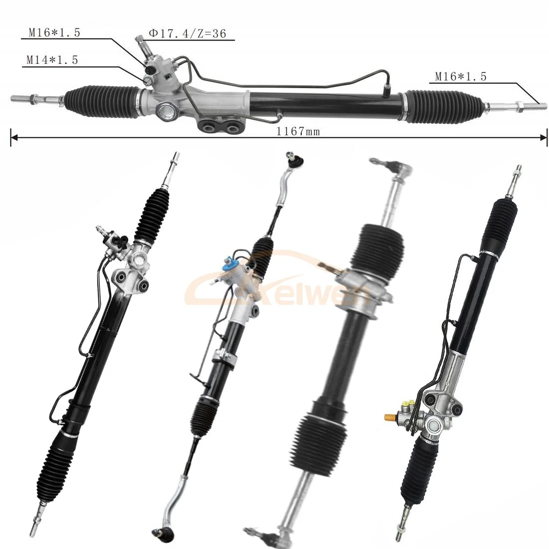 Aelwen Direction assistée de haute qualité, crémaillère de direction assistée, boîtier de direction automatique Utilisé pour FIAT Citroen Toyota Ford VW