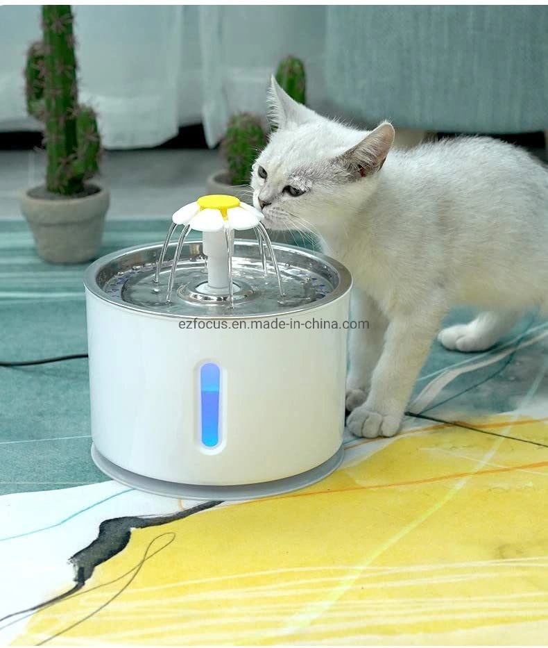 موزع المياه التلقائي Fountain Water Fountain Pet Fountain 81oz/2.4 4L لـ Cats الكلاب Wb13953