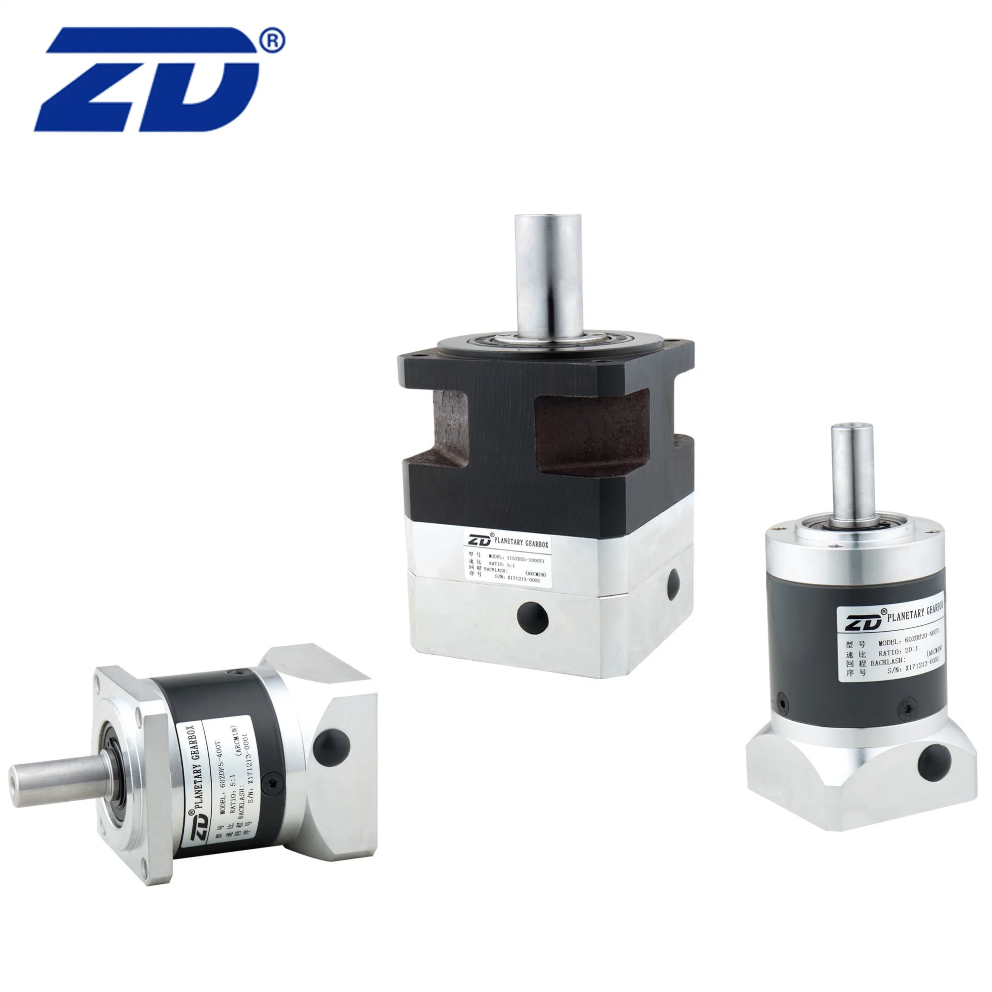 ZD Round Mounting Flange Spur Gear Planetary Gearbox