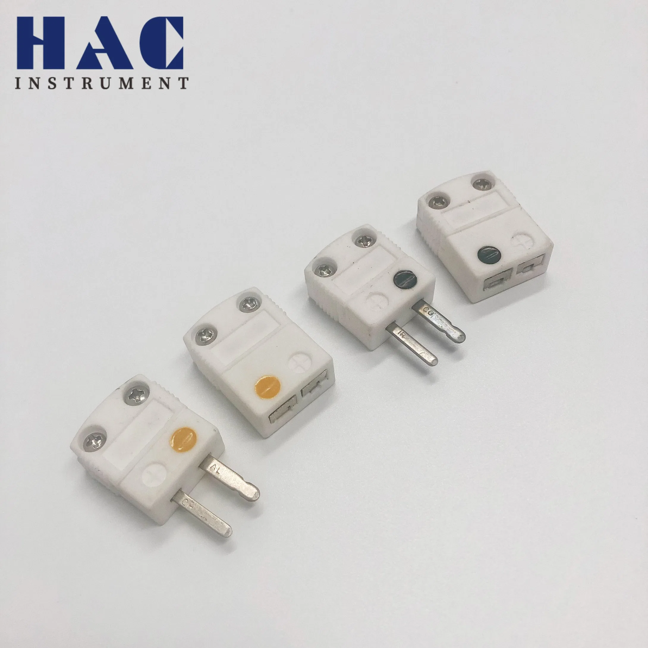 Mini Ceramic Body Thermocouple Connector Hollow&Solid Pins for High Temperature