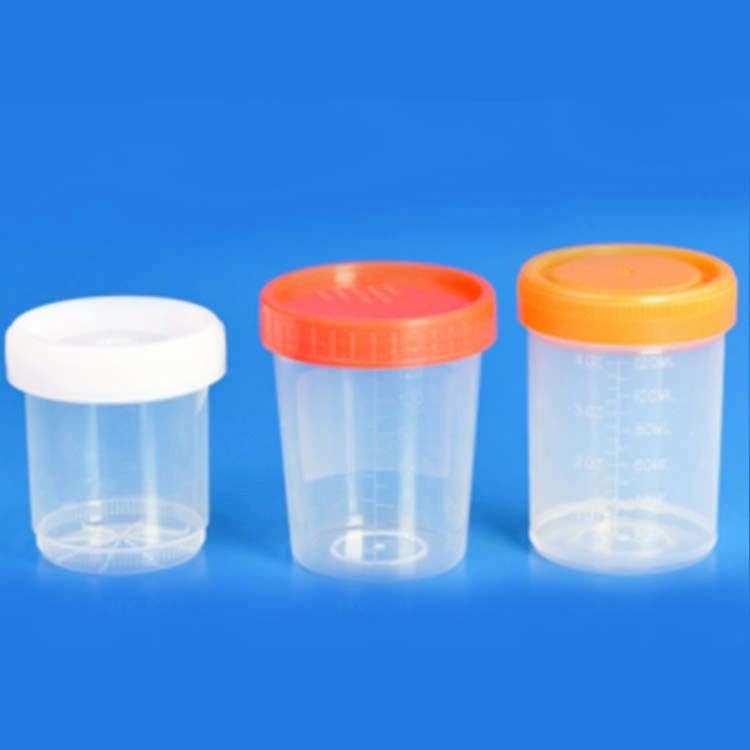 Medical Disposable 60ml 80ml 120ml Sterile Plastic Cups Sample Collection