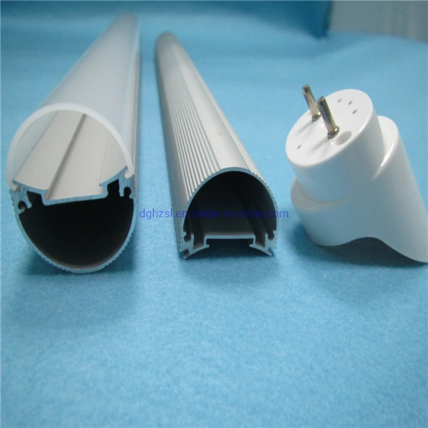 Aluminum Structure PC Cover Ellipse T8 LED Tube Light for LED Profile LED Al Housing