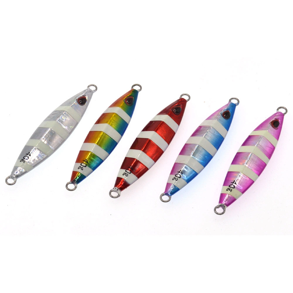 7.5cm/40g Luminous Iron Plate Lead Fish Luya Fishing Lure