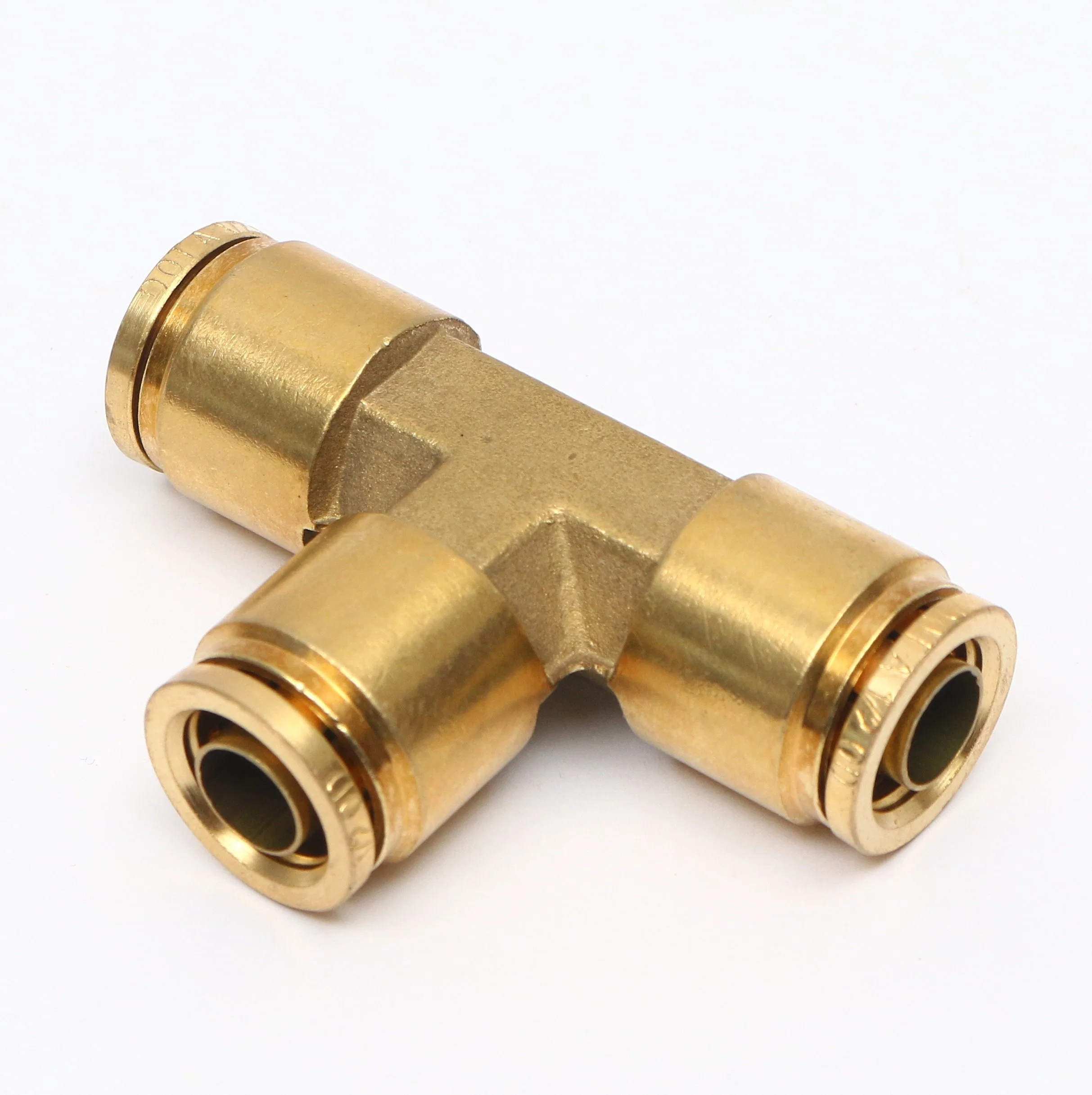 Brass Fittings DOT Air Brake Nylon Tubing Compression 3/8" NPT 90 Degree Male Threaded Elbow