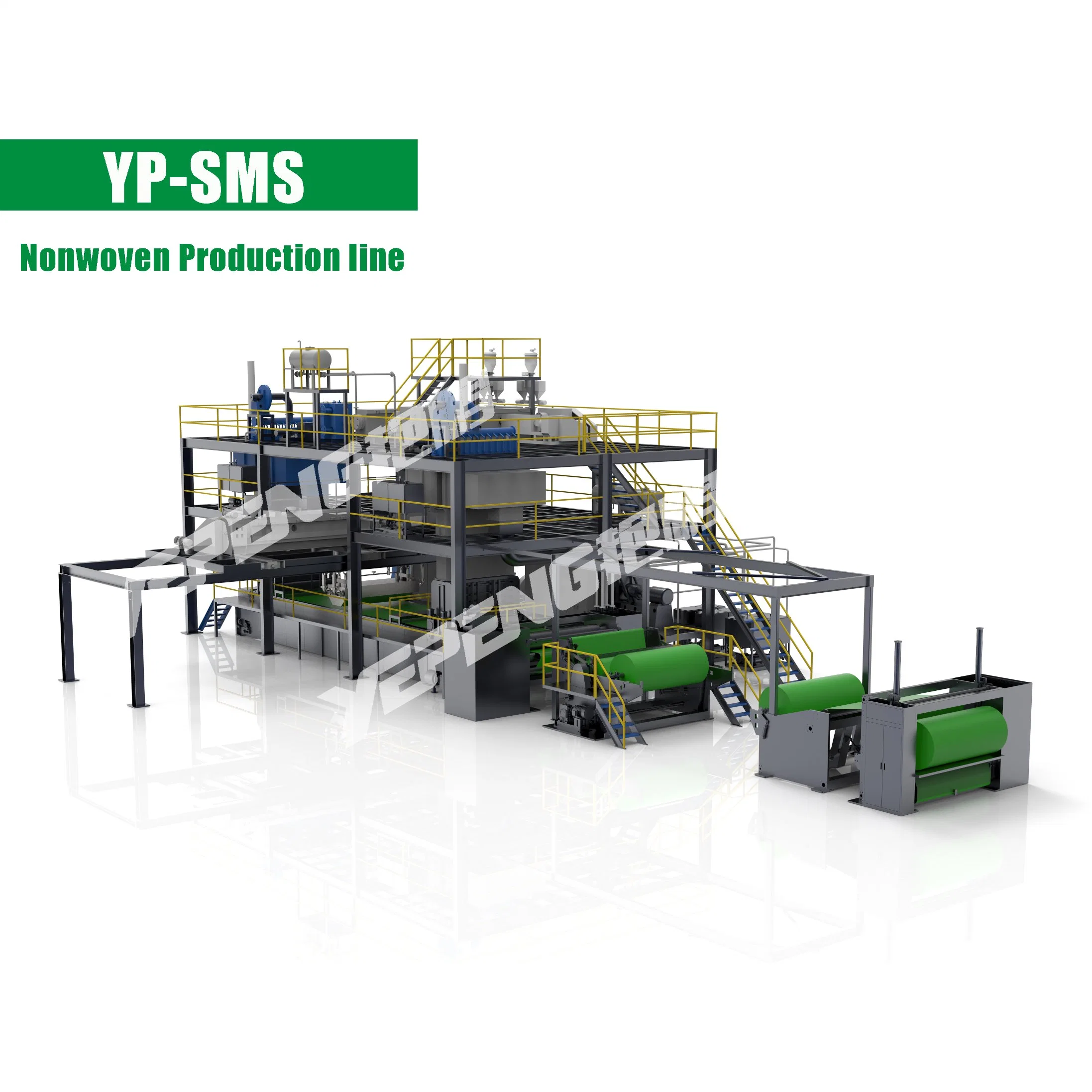 Stable SMS Spunmelt Nonwoven Production Line Non Woven Making Face Mask Machine Melt Blown Polypropylene Machine to Produce Fabric