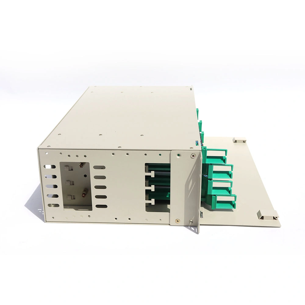 Kolorapus 19&prime; &prime; 48 Core Fiber Optic Patch Panel ODF with Sc Duplex Adapter