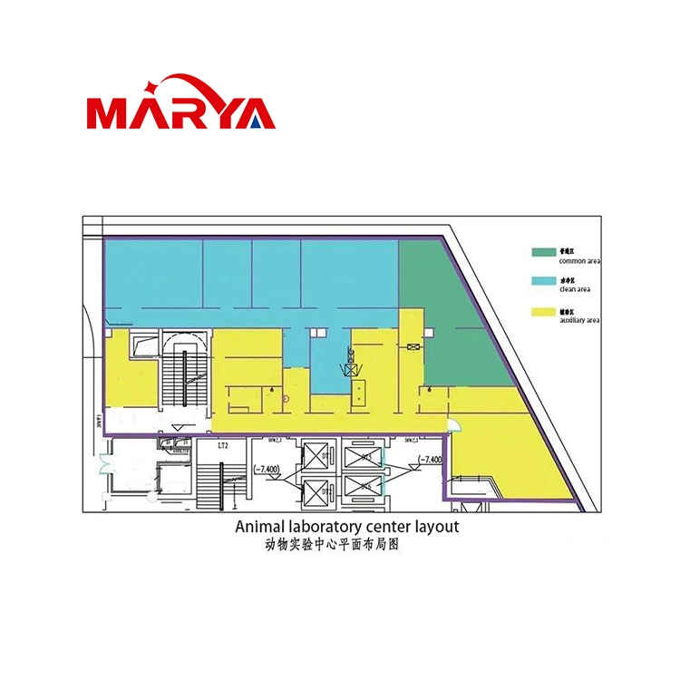 Marya CE Certificate Dust Free ISO7 Stainless Steel Clean Room Laboratories with HEPA System