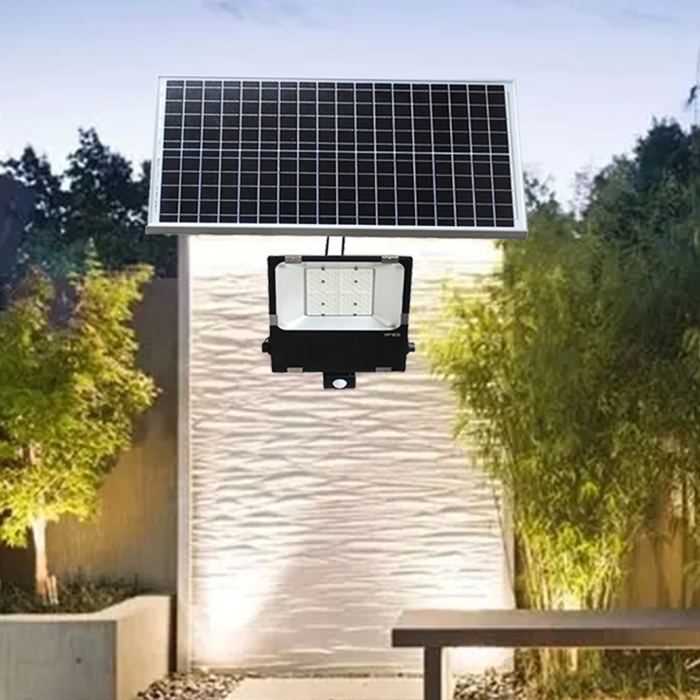 Solares Flutlicht mit bewegungsdetektiertem Sensor und 2,4G Remote Kontrolle