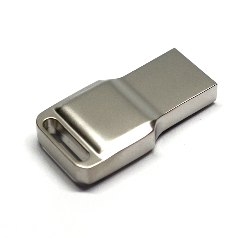 Silvery Metal Clé USB Portable USB 2.0 Clé USB Disque USB Lecteur Flash USB Disques Flash USB Disque Flash USB avec Votre Logo