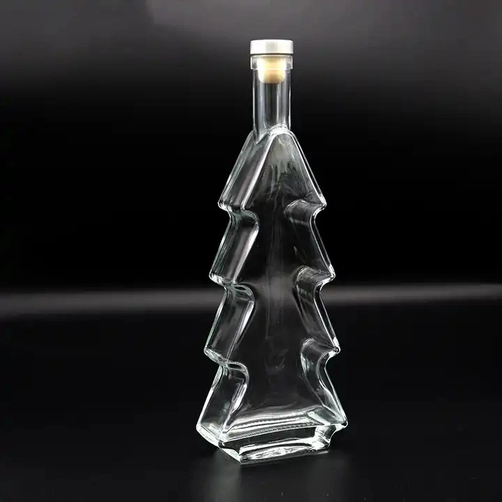 Unique Glass Water Bottle with Cork Stoppers for Sale