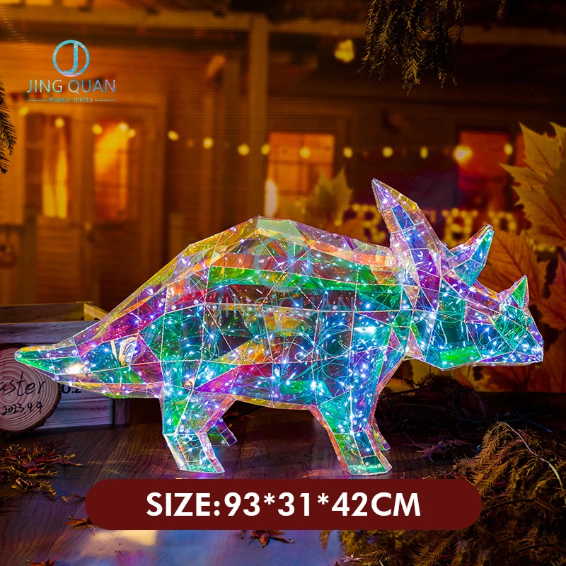 Triceratops Creative 3D Lighting LED Festive Decoration Indoor Night Light LED Christmas Lamp Kid's Room Decoration