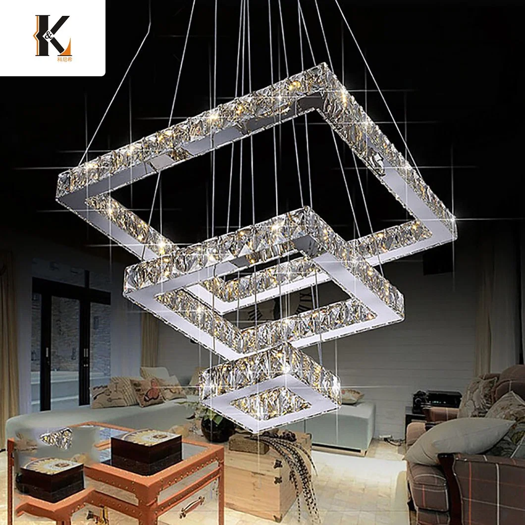 Luxury Art Chandelier Light Stainless Steel Original Factory Price Luxury Crystal Custom Indoor Restaurant Modern Decoration LED Ceiling Chandeliers Lighting