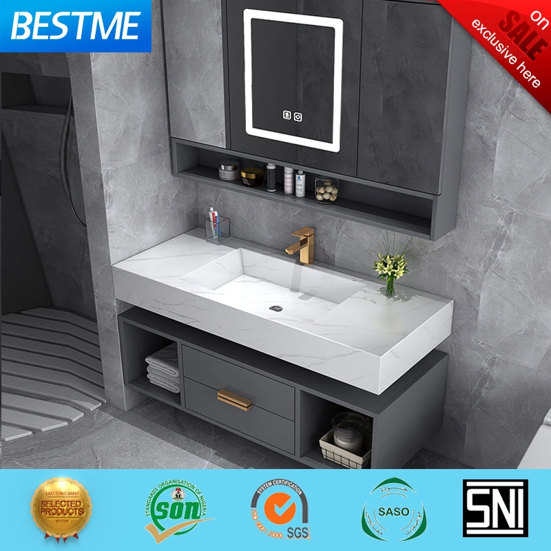 Guangdong Fatctoy ODM LED Smart Mirror Customized Size Color Basin Bathroom Vanity Cabinet (BY-X8005)