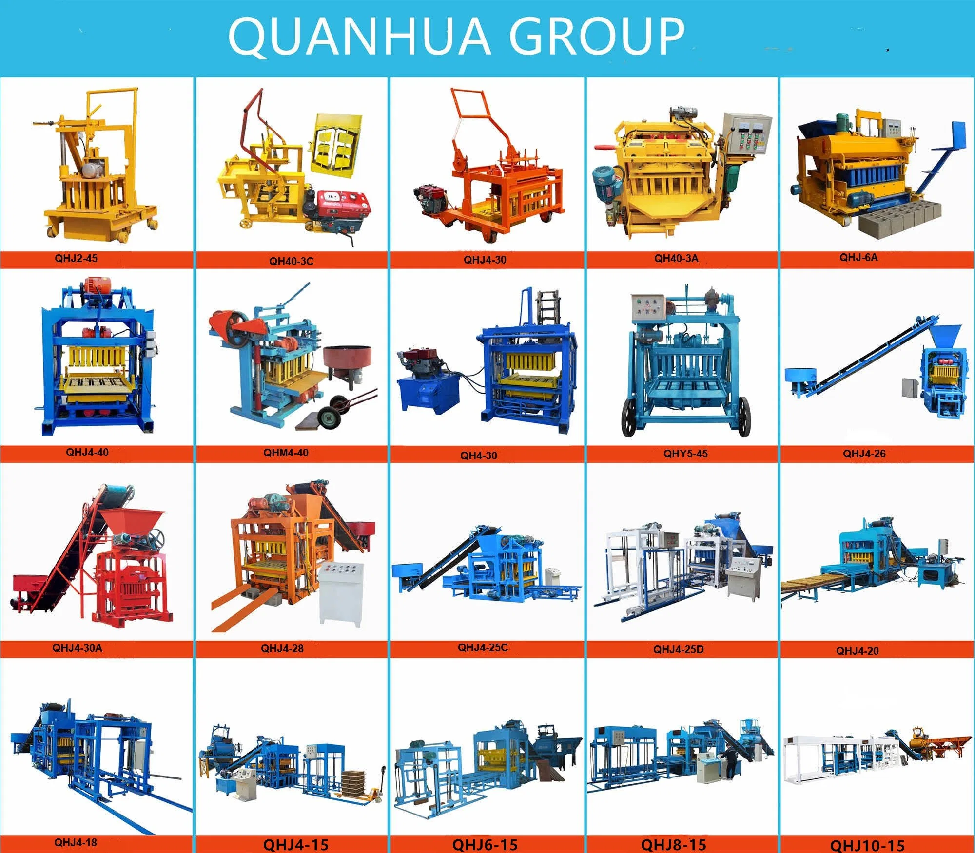 Qtj4-15 bloque de concreto hidráulico automático y máquina de ladrillo extendedora Precio