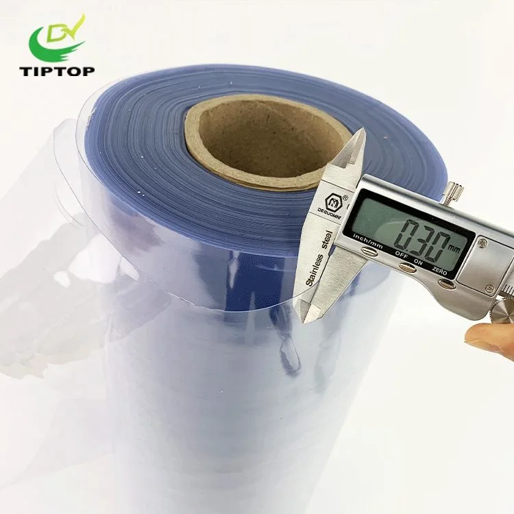 Tiptop-1 Plastic Clear Calendering PVC Rigid Transparent Film Sheet Roll