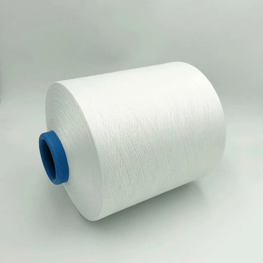 Faible prix 30/1 coloré Dope teints les filés de polyester recyclé pour le tricotage et le tissage