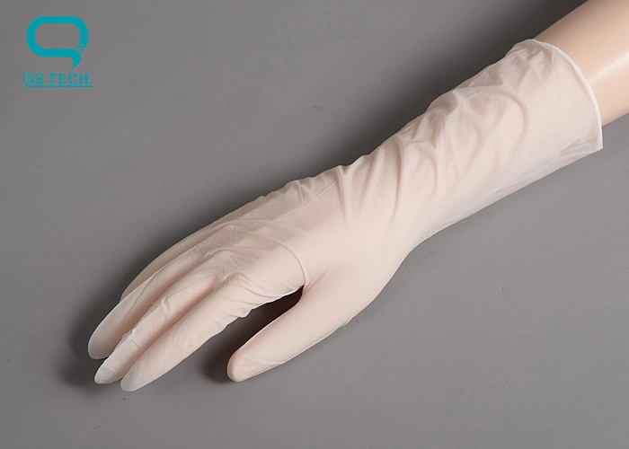 White Disposable Clean Room ESD Nitrile Gloves