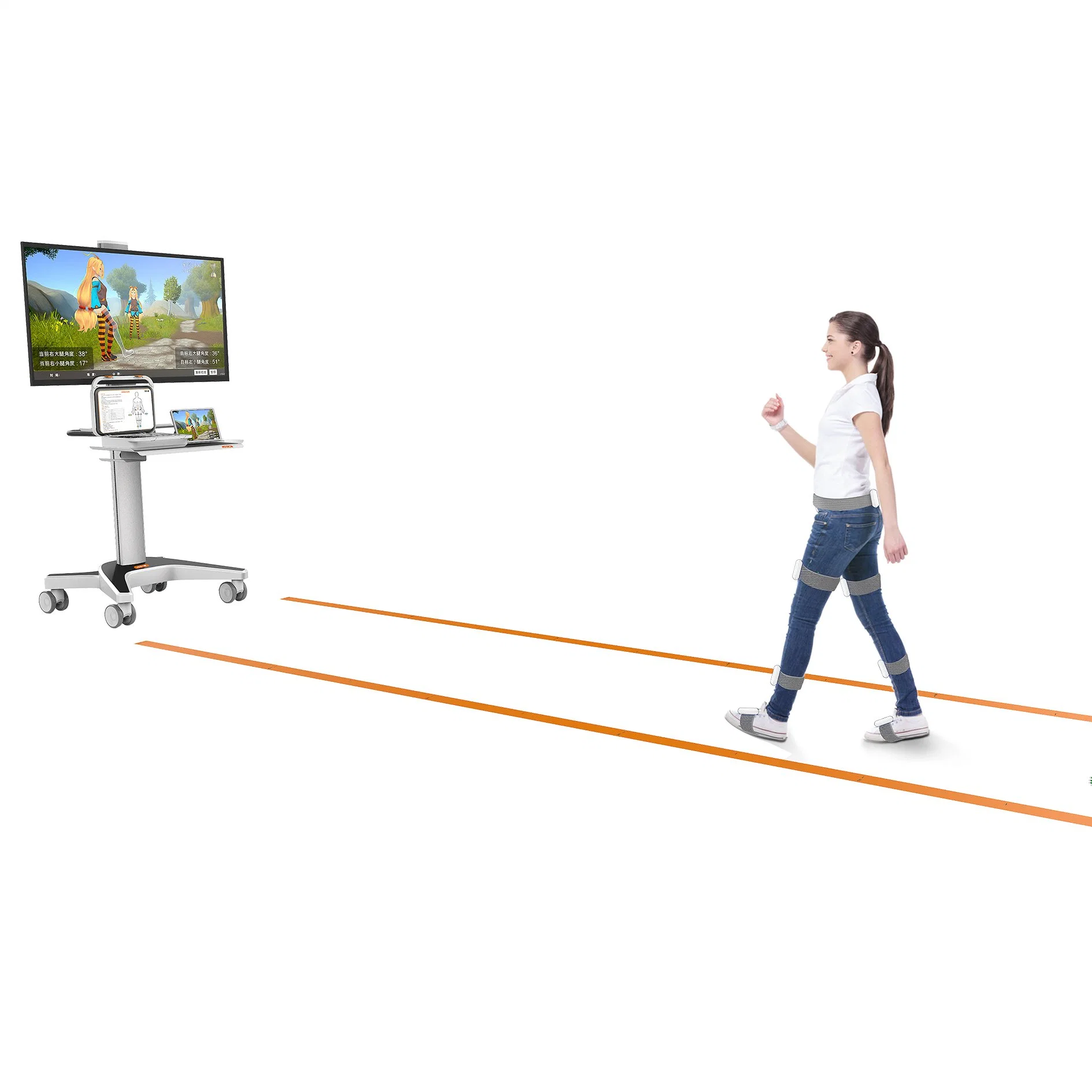 Knieunterstützung Gait Training und Spiel intelligente Gait Therapie Maschine