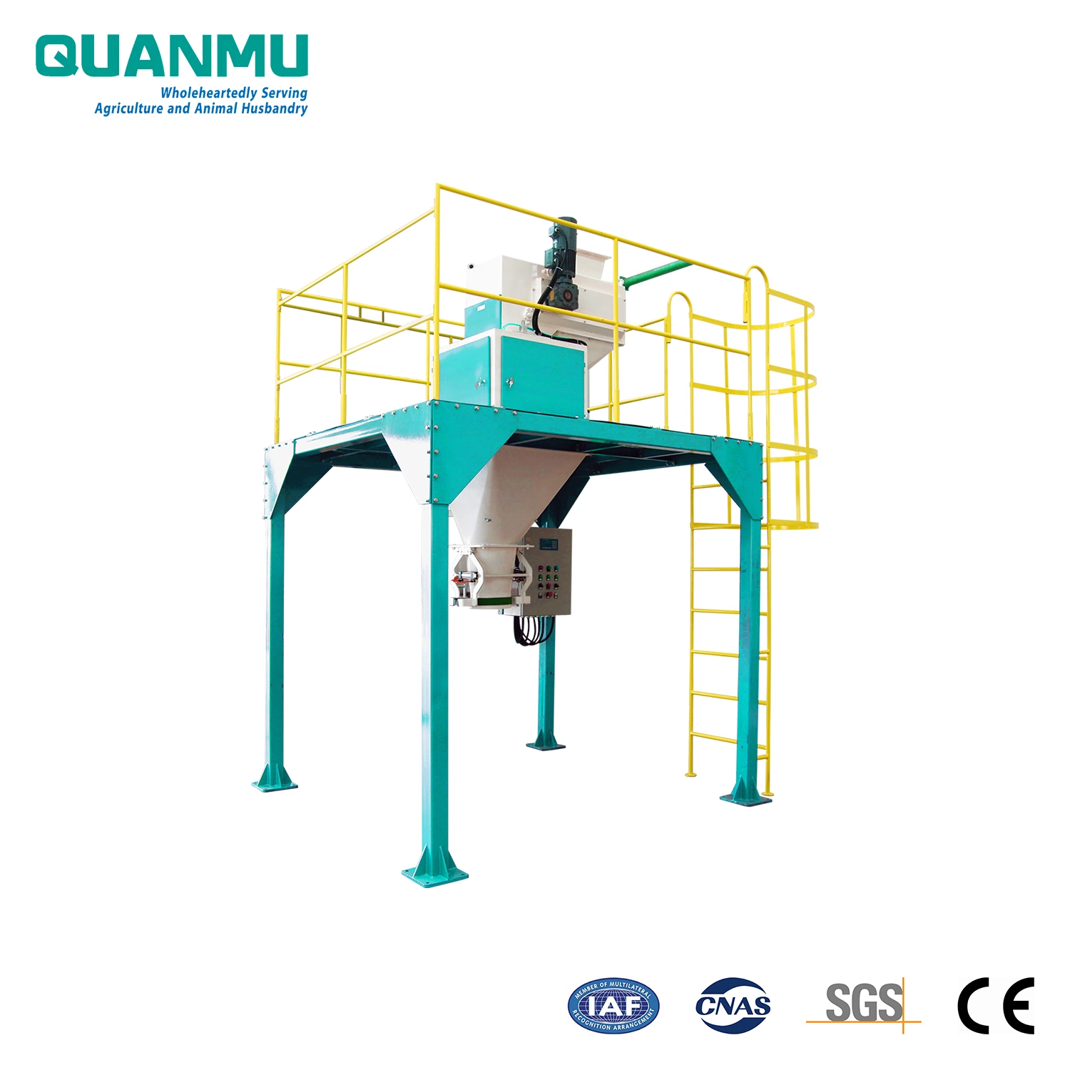 Acero inoxidable Alimentación automática de banda Microcomputer-controlado balanza electrónica cuantitativa de embolsado Para Pellet de comida para mascotas (granule)