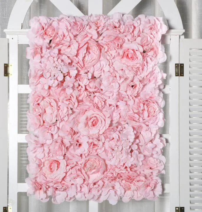 Mur de fleurs artificielles pour la fête de mariage à l'Intérieur décor mural extérieur 40cm*60cm