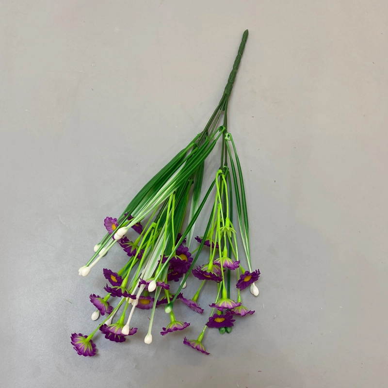 China de fábrica de Flores Artificiales Comercio al por mayor Mini racimos de flores artificiales