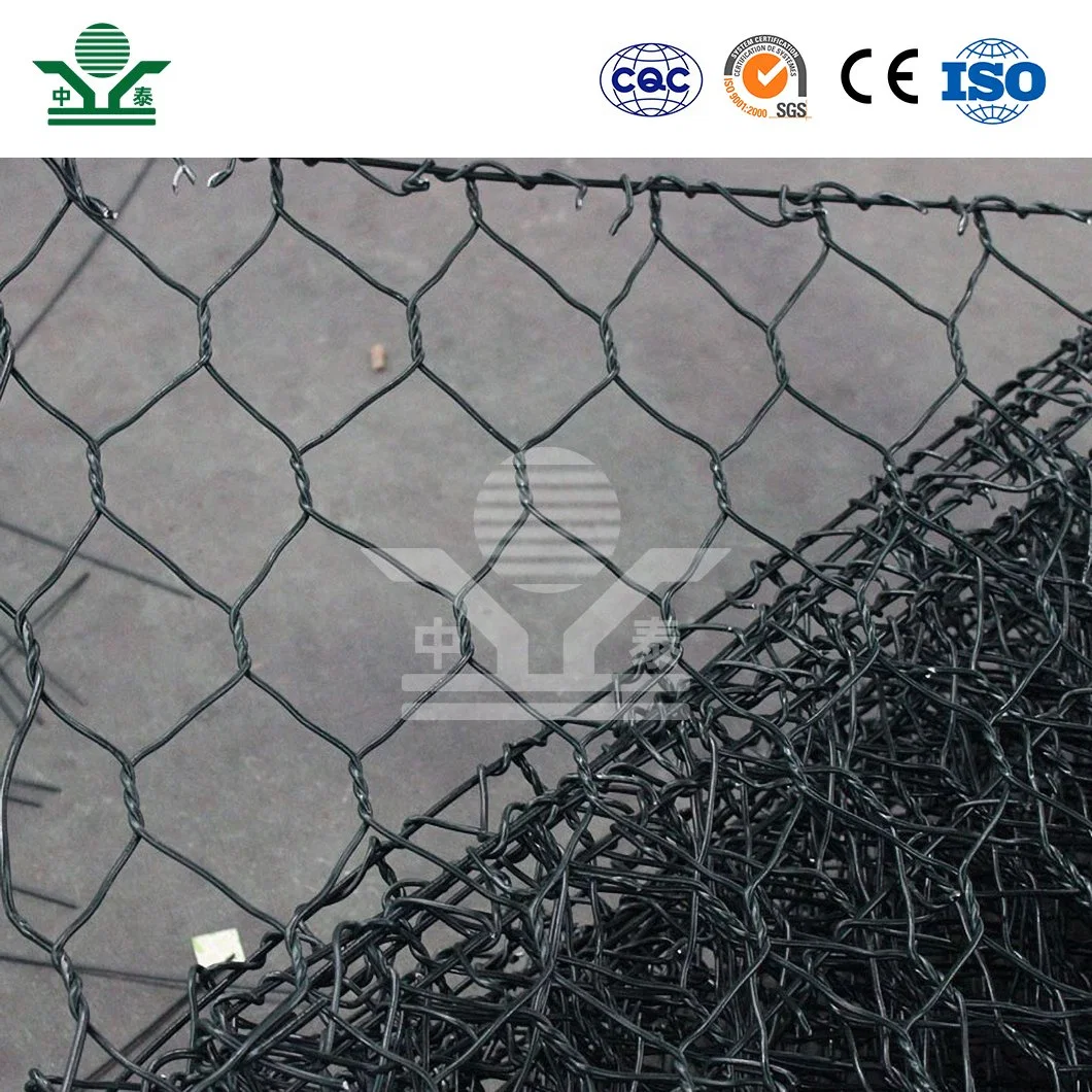 Zhongtai Square Hole Gabion Basket China Wholesale/Supplierrs Gabion Box Mesh 2.0mm 2.2mm 2.7mm 3.05mm Diameter Gabion Wire Mesh Cage PVC Coated Gabion Basket Box