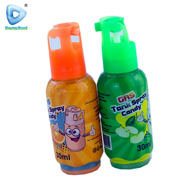 Wholesale/Supplier Gas Tank Shape Fruit Sour Sweet Spray Liquid Candy