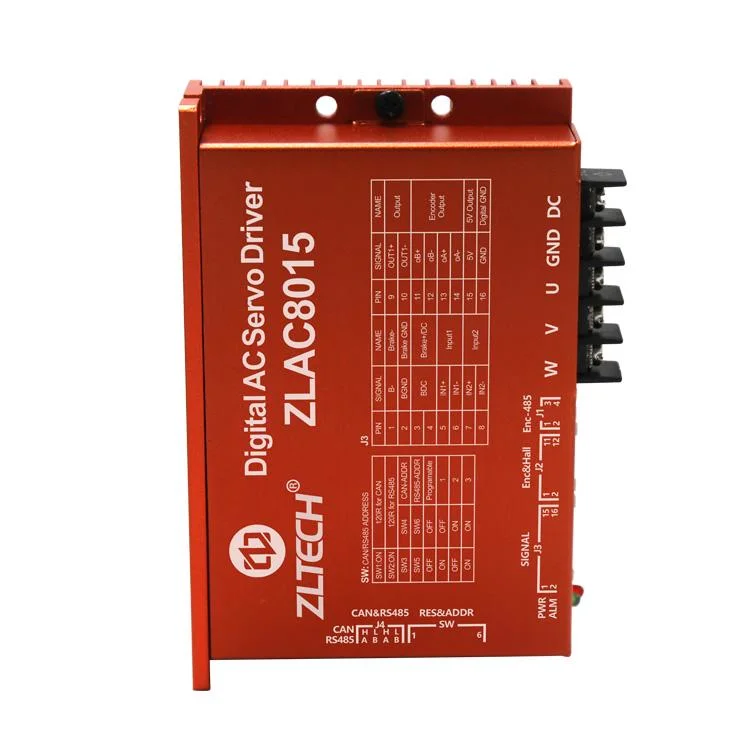 Zltech Canopen DS301 DS402 RS485 Modbus RTU 15A-30A 24-48V 500W CC sans balai de 3-Phase moyeu Driver de moteur servo pour Robot de livraison