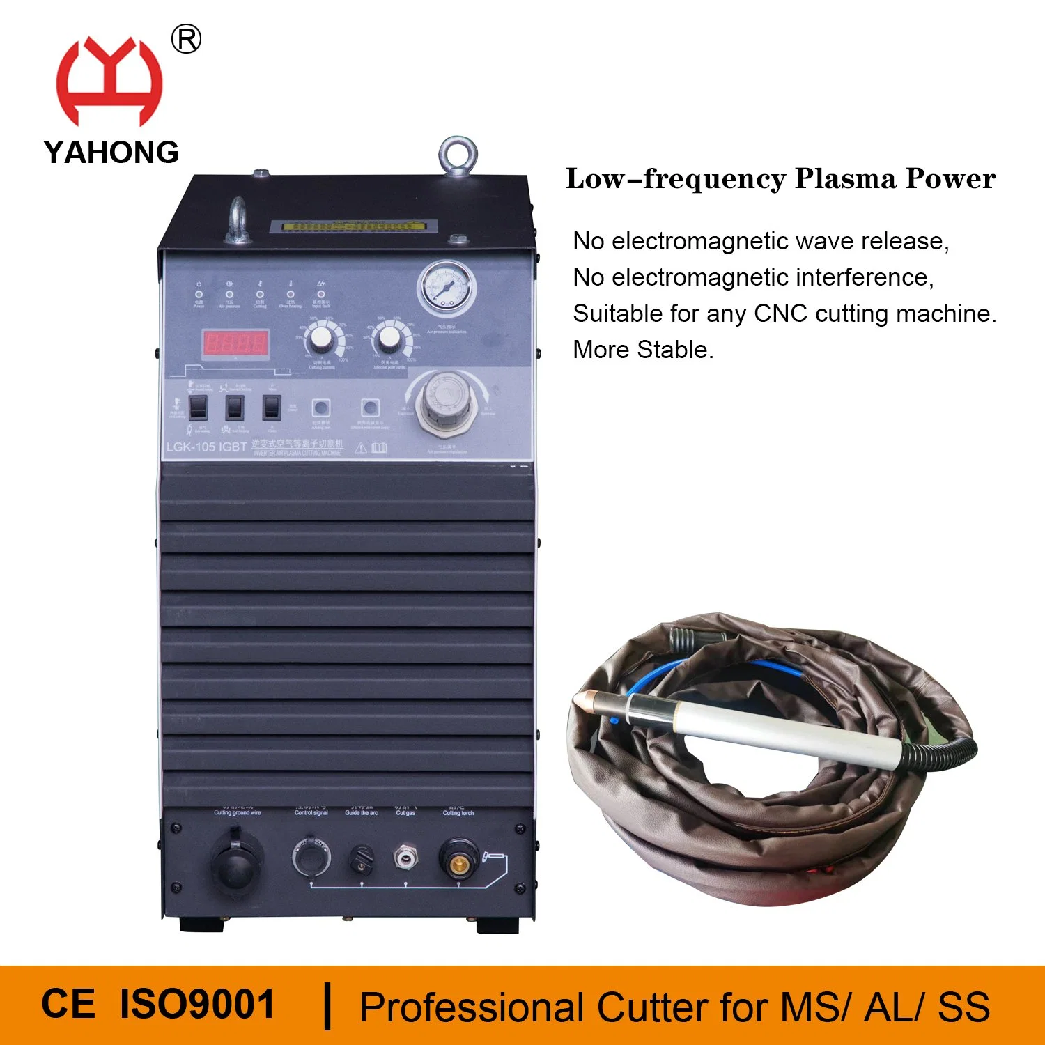 105A d'un convertisseur industriel de l'air à basse fréquence Plasma Cutter métallique 200A 300A 400A avec refroidisseur à eau