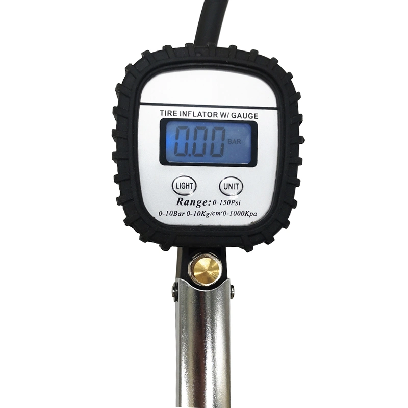 مقياس ضغط الإطار الرقمي عالي الدقة مع مدفعة نفخ الإطار