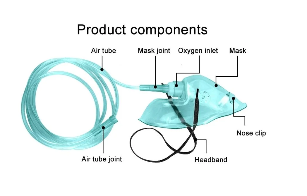 Factory Hospital Medical Disposable Simple Oxygen Mask with CE Certificate