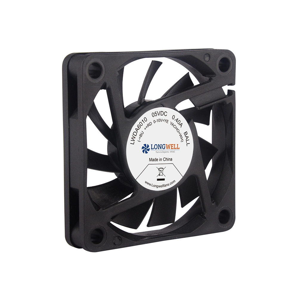 Longwell 60X60X10mm Computer Brushless Exhaust Cooling CPU Cooler Mini Small Axial Fans