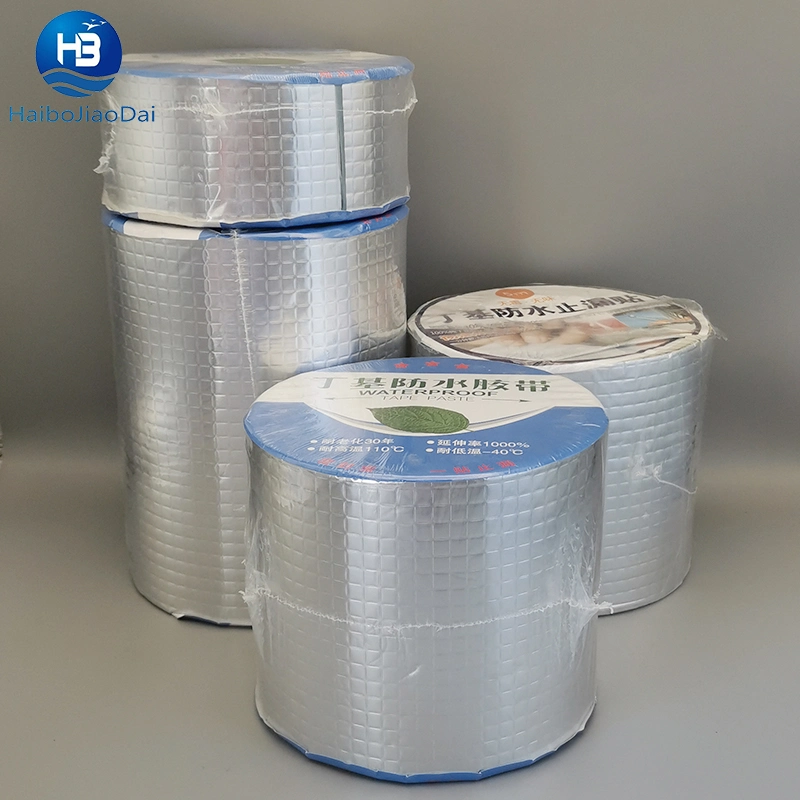 Various Specifications China Factory Price Aluminium Foil Butyl Rubber Tape for Bonding and Sealing Installation of Vehicles,Gas Tightness,Water Tightness and S