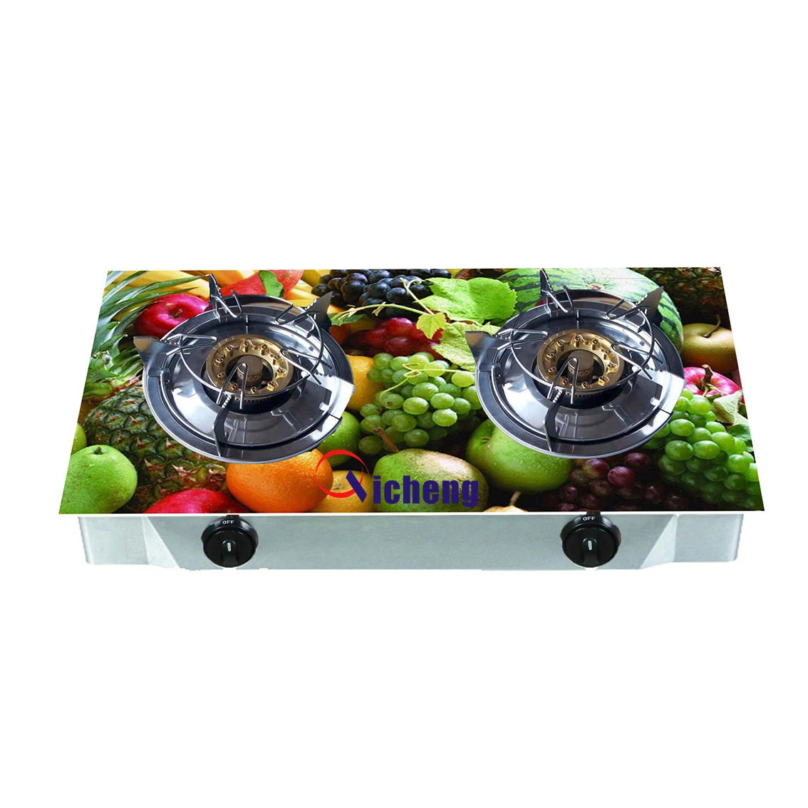 2 Burner Gas Cooker for Electric Gas Stove with Tempered Glass