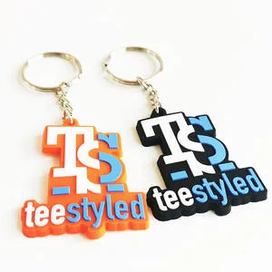 High Quality Customize Rubber Silicone Plastic PVC Key Chain Car Key Ring