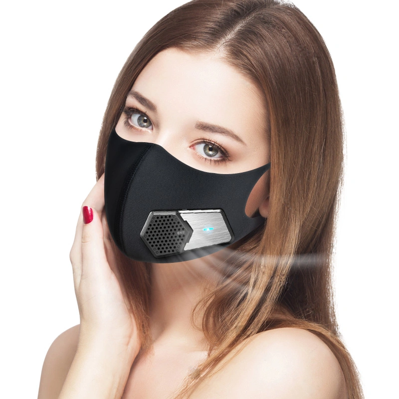 Smart Reusable Protective Electric Face Mask with Fan